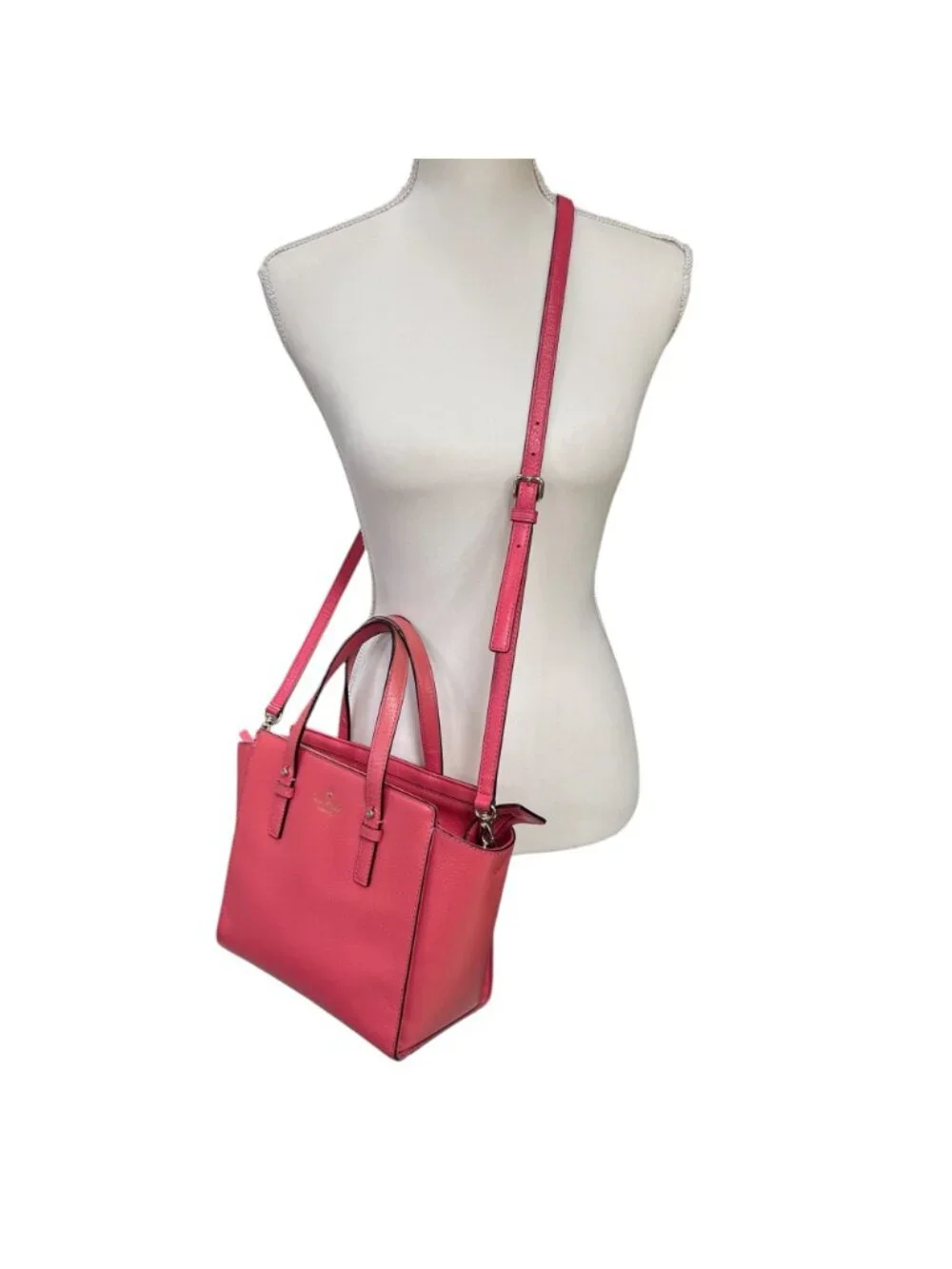 Kate Spade Grand Street Small Hayden Satchel Crossbody Radish Pink